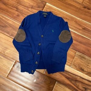 Polo by Ralph Lauren BOYS Blue Cardigan Sweater size 6